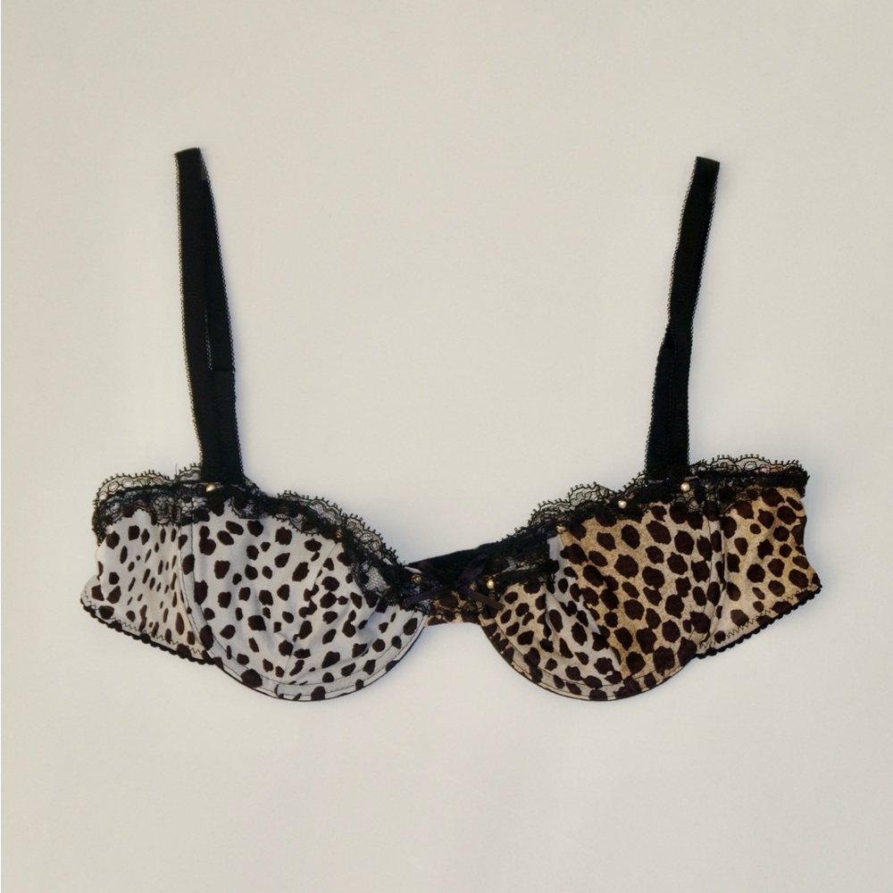 Roberto Cavalli Animal Print Bra